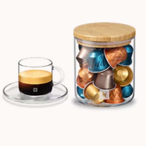 Nespresso Other - BNIB Nespresso Capsule Display and Double Espresso Mug Set